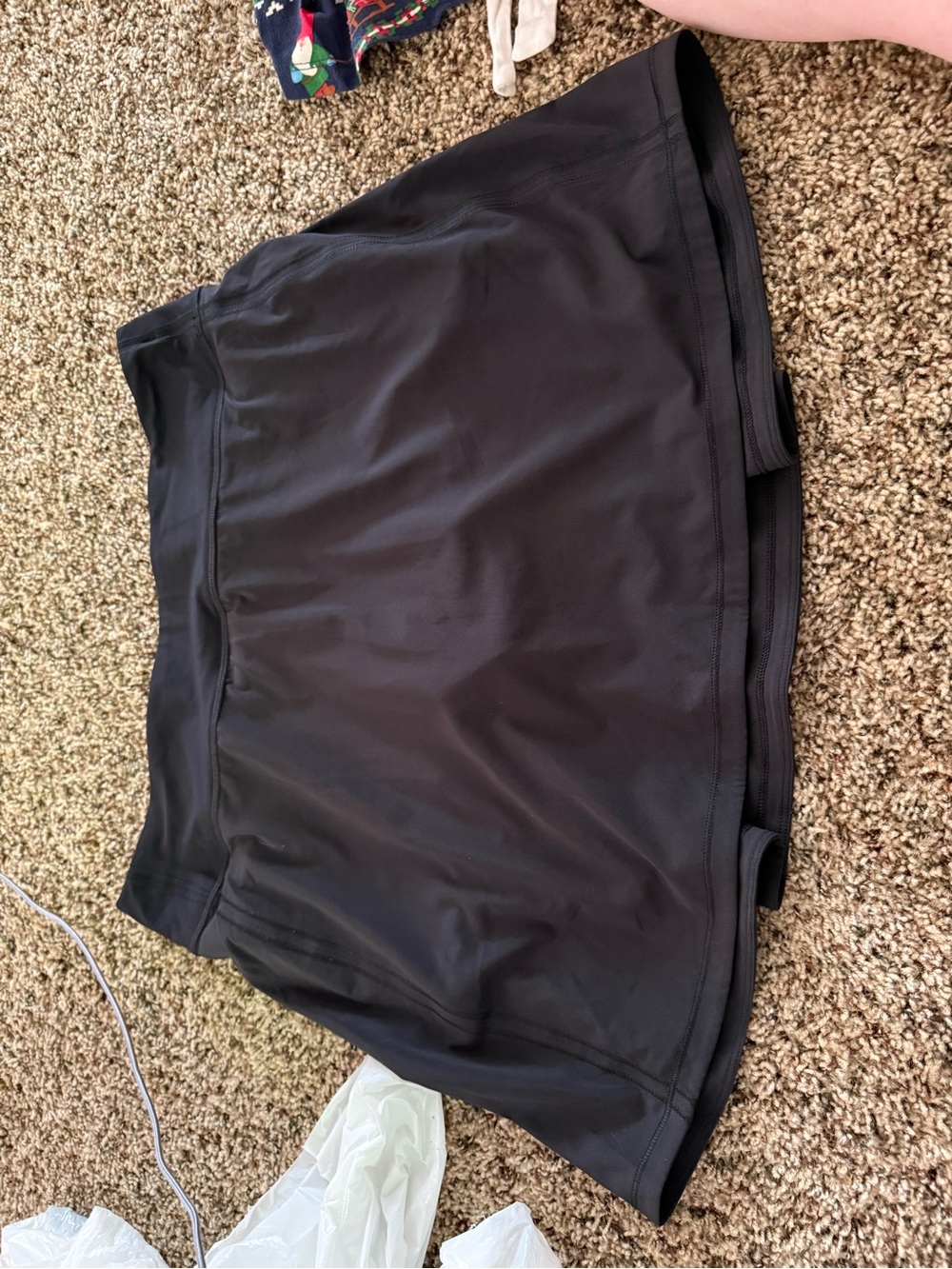 lululemon athletica Black Athletic Skort with Built-In Shorts